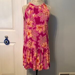 LOFT Pink Floral Dress